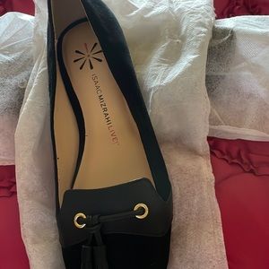 Isaac mizrahi shoes black tassels size 8